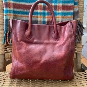 Madewell leather tote. Medium size
